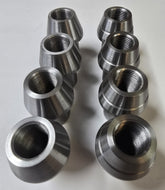 Tube Adapters, 3/4-16 Thread, 1 Inch ID DOM Tubing, Left and Right Handed, 8-Pack