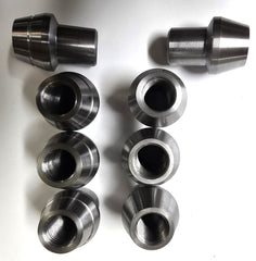 Tube Adapters, 3/4-16 Thread, 1 Inch ID DOM Tubing, Left and Right Handed, 8-Pack