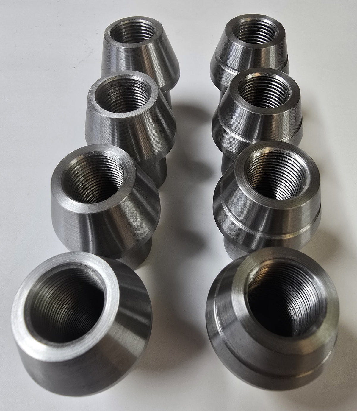 Tube Adapters, 3/4-16 Thread, 1 Inch ID DOM Tubing, Left and Right Handed, 8-Pack