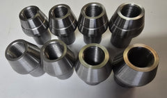 Tube Adapters, 3/4-16 Thread, 1 Inch ID DOM Tubing, Left and Right Handed, 8-Pack